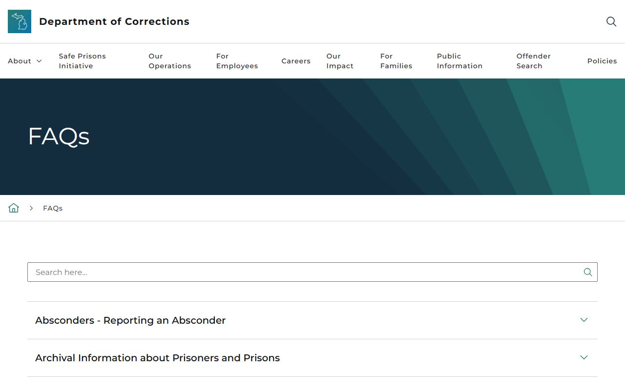 Charlevoix County criminal court records MDOC OTIS prisoner FAQ