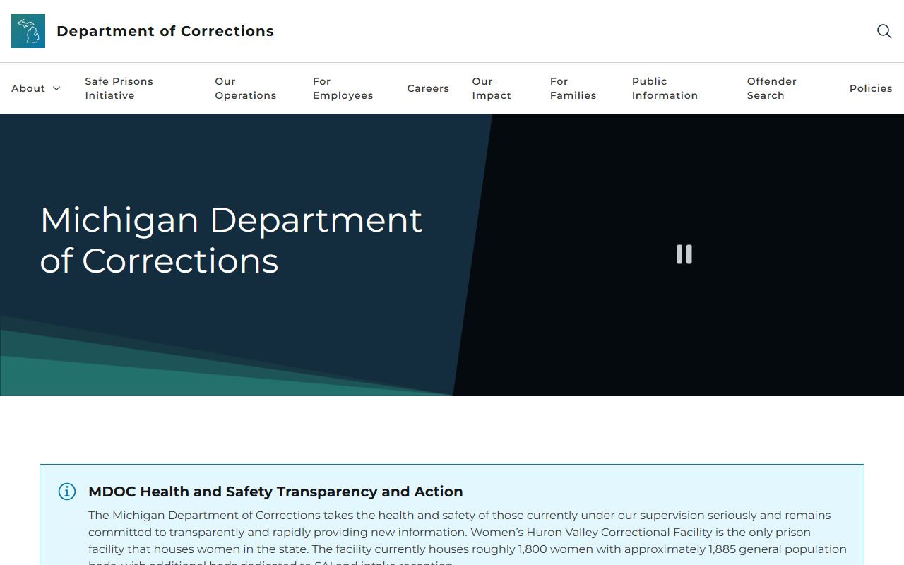 Charlevoix County criminal court records Michigan Department of Corrections