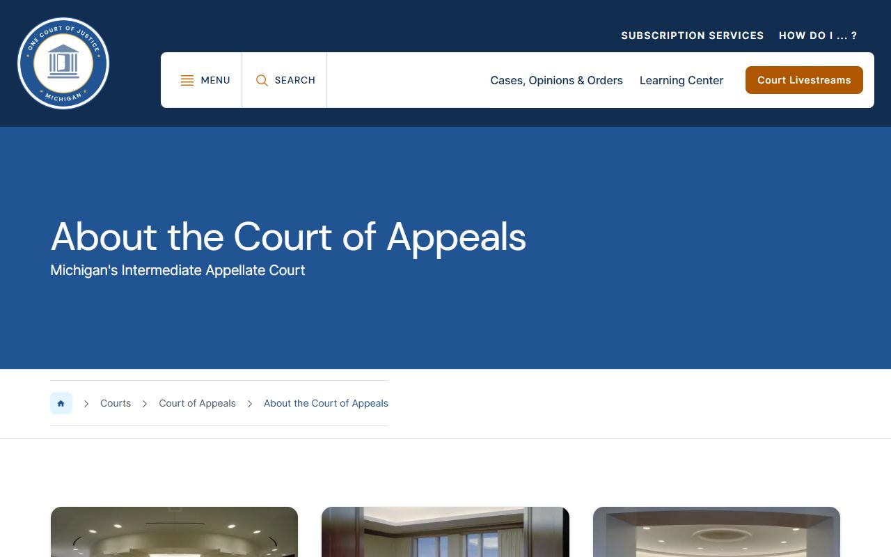 Charlevoix County court records Michigan Court of Appeals about page